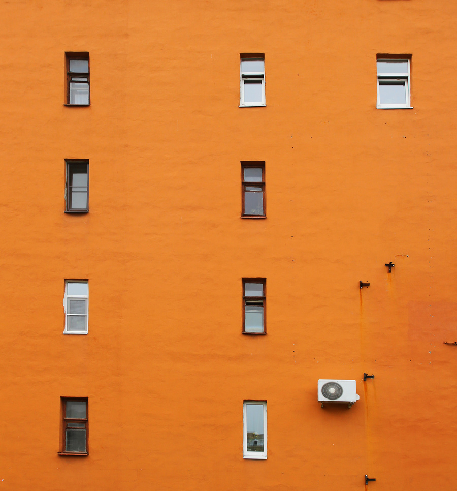 Old orange textured wall