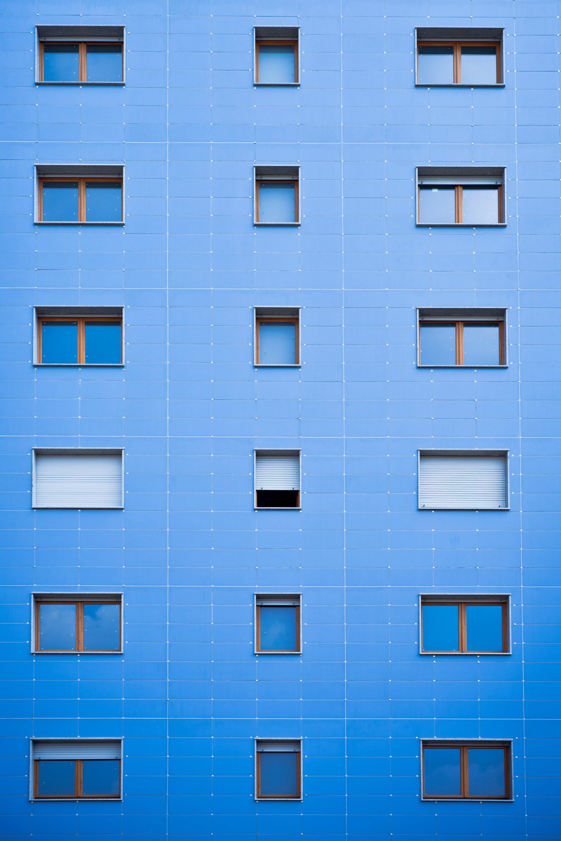 Blue Building Facade Texture