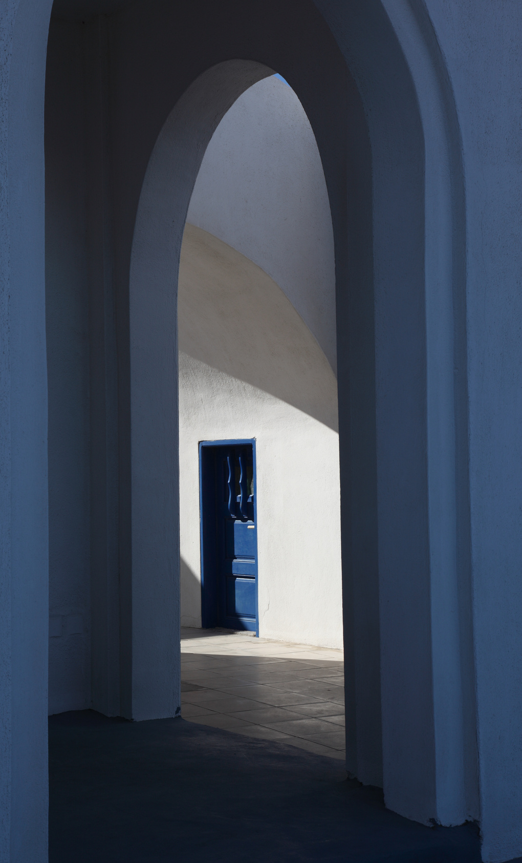 Greek arch doorway, Santorini